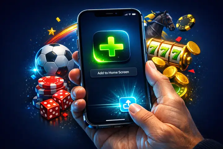 PWA de 1xBet para iPhone desde Safari